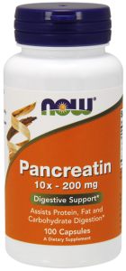 Now Foods Pancreatin - przód opakowania